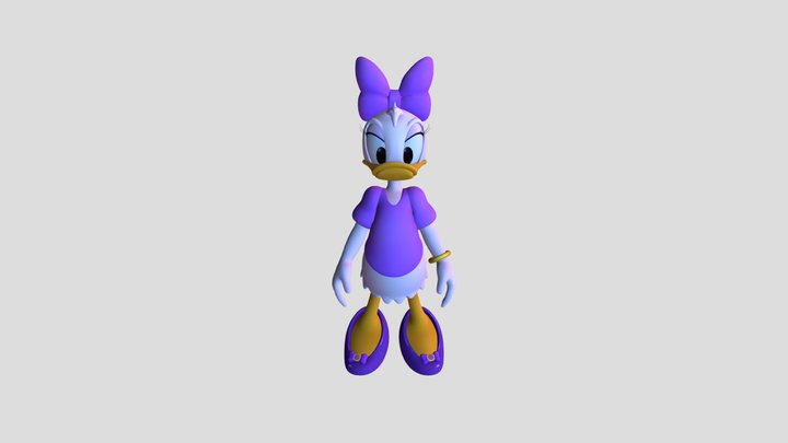 Daisy Duck (Hi-Poly) 3D Model