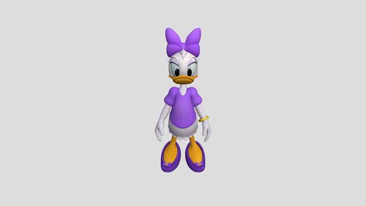 Daisy Duck (Hi-Poly) 3D Model