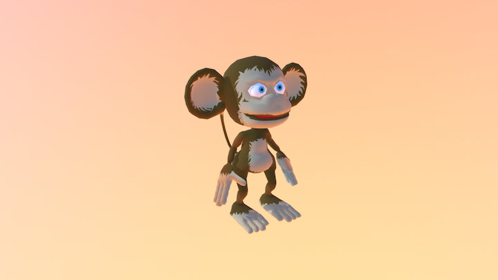 Monkey Idle 3D Model