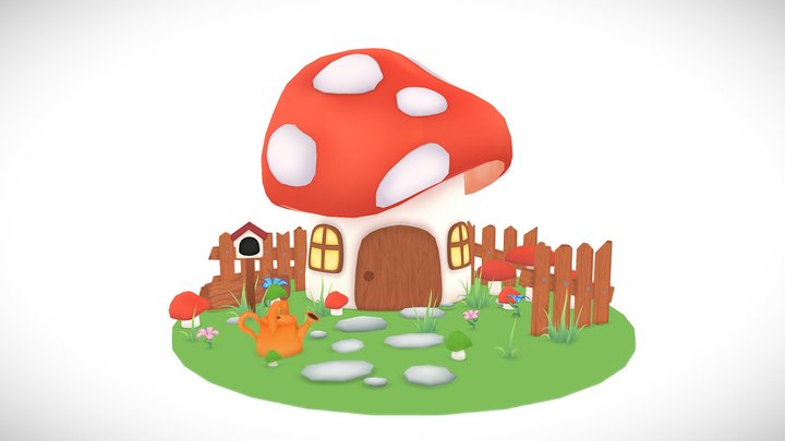 Mushroom Cove 3D Model