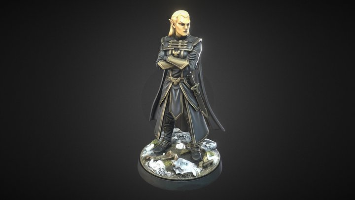 Thalmor altmer dnd miniature 3D Model