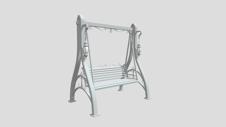 Bench Swing 3D Model