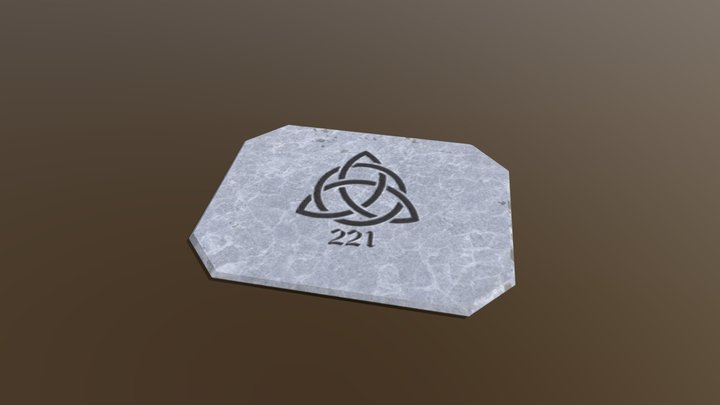 Platform with a Celtic Knot 3D Model