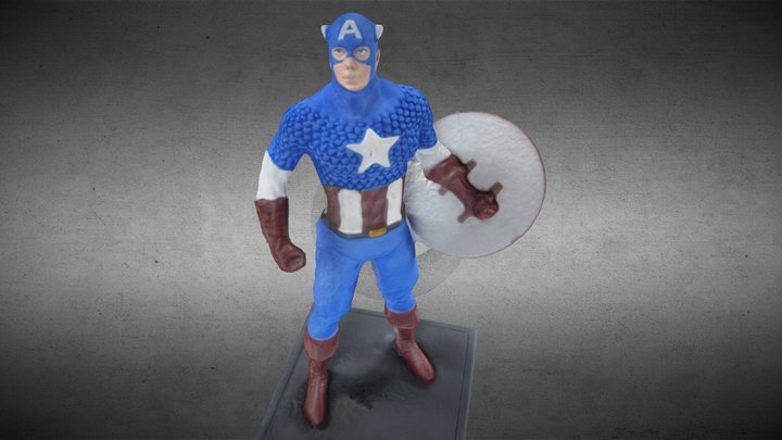 Captain America 3D Model