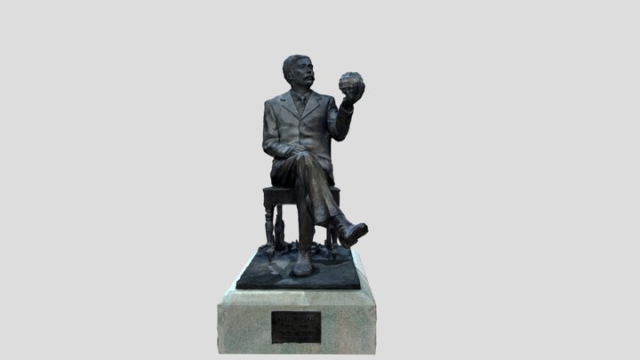 HG Wells Statue 3D Model