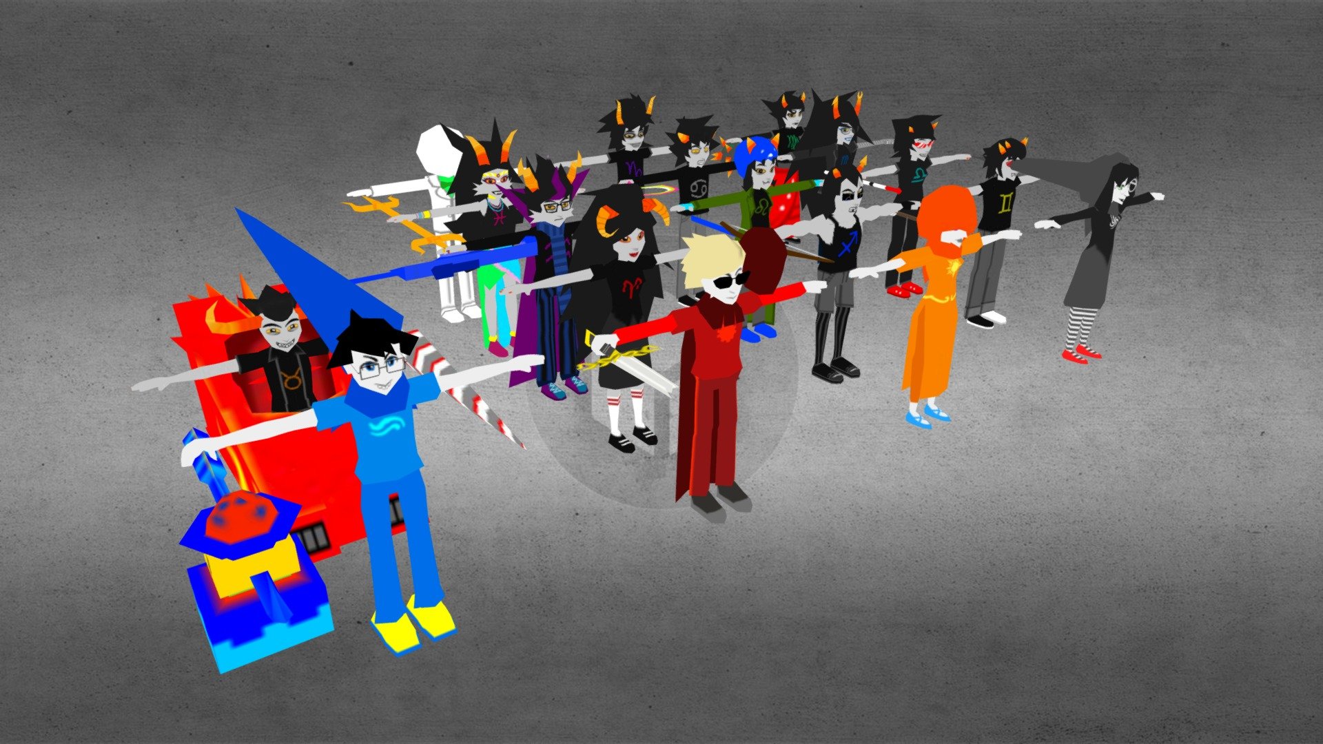 Homestuck Low Poly Download Free 3D model by the_regressor (the