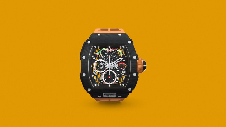 Decimated Richard Mille for Sketchfab 3D Model