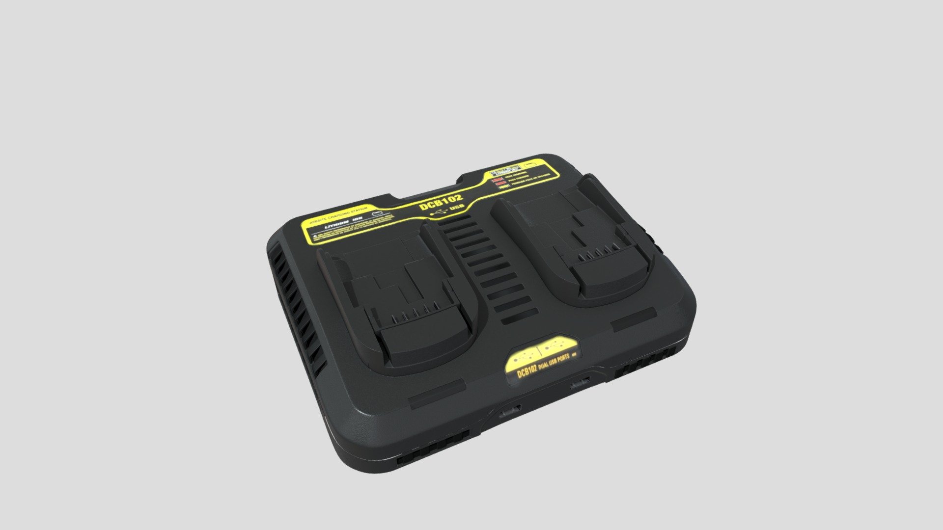 Dewalt DCB102 Battery Charger 3D model by HungryNinja [2415ced