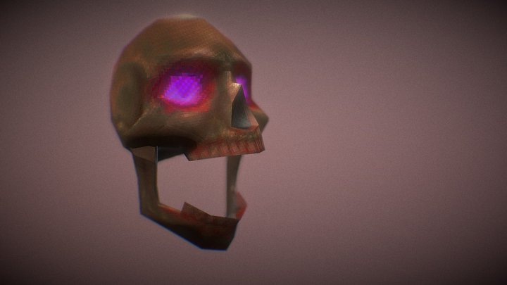 PIxelated Skull 3D Model