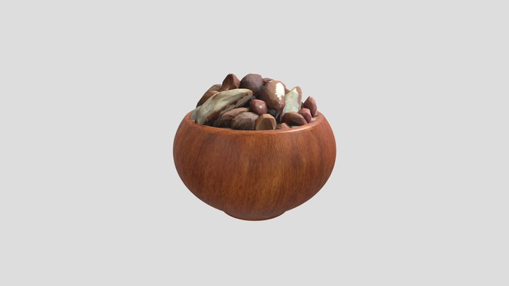 Nuts and Bowl 3D Model
