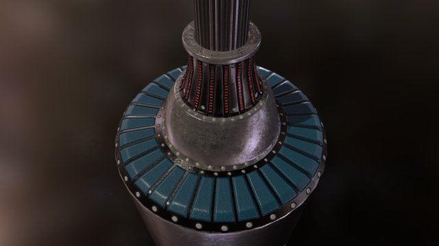 SciFi Light Fixture 3D Model