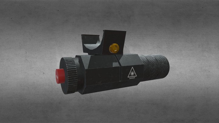 Pistol laser sight 3D Model