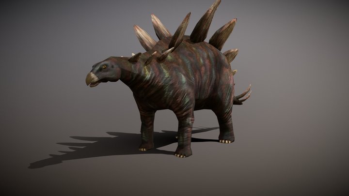 3DRT Dinosaurs - Stegosaurus 3D Model