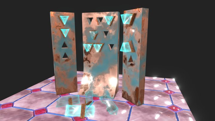 Crystal Library 3D Model