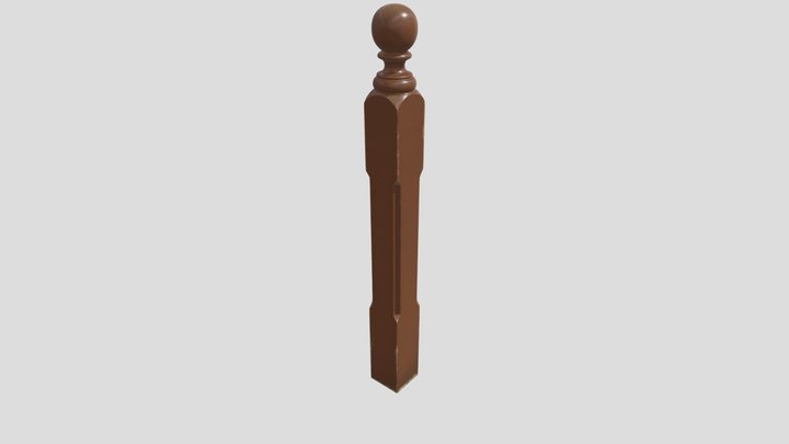Wooden Newel – Kostenloses 3D-Modell STL
