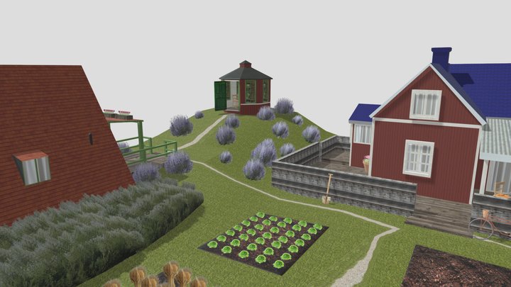 DAE Diorama retake – Small farm 3D Model