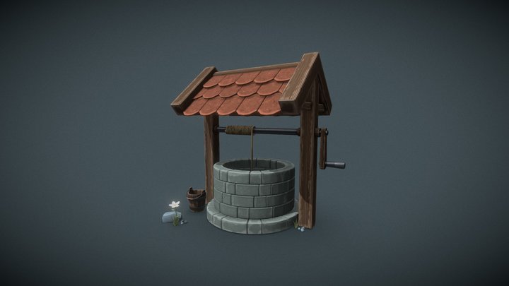 Medieval Well 3D Model