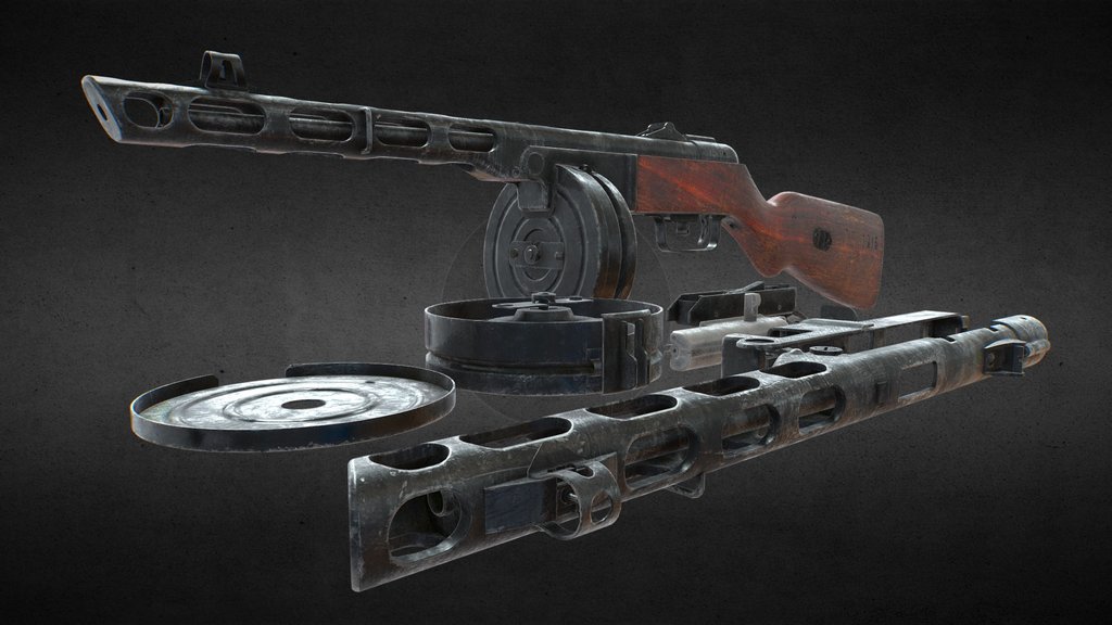 RIFLE - A 3D model collection by Andrea Marziano (@3dartel) - Sketchfab