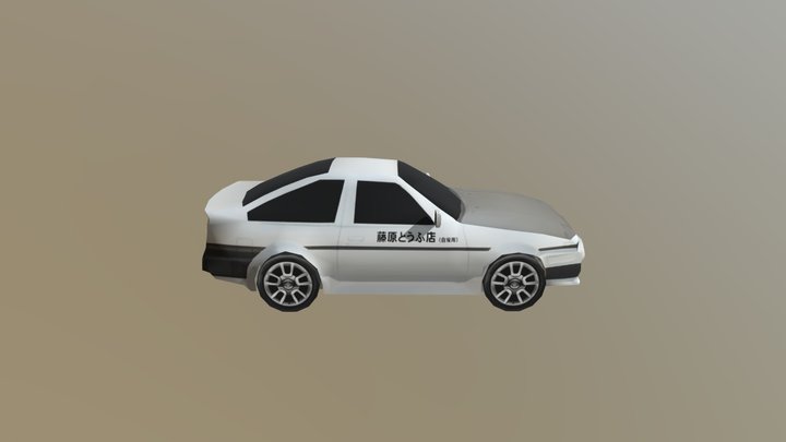 Vh LP Car - Toyota Sprinter Trueno AE86 3D Model