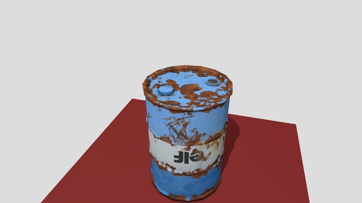 SM_OILDRUM 3D Model
