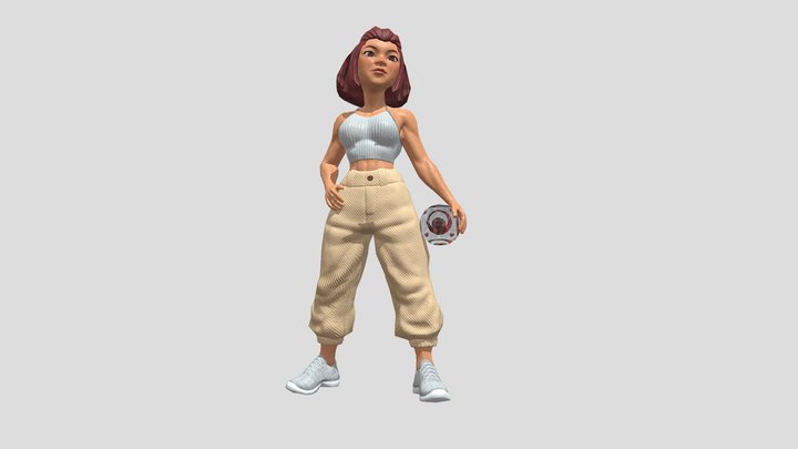 Game Ready Character - Abby (V.1) 3D Model