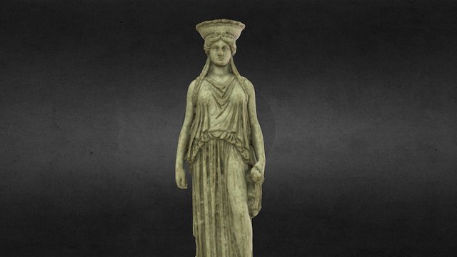 Caryatid Statue 3D Model
