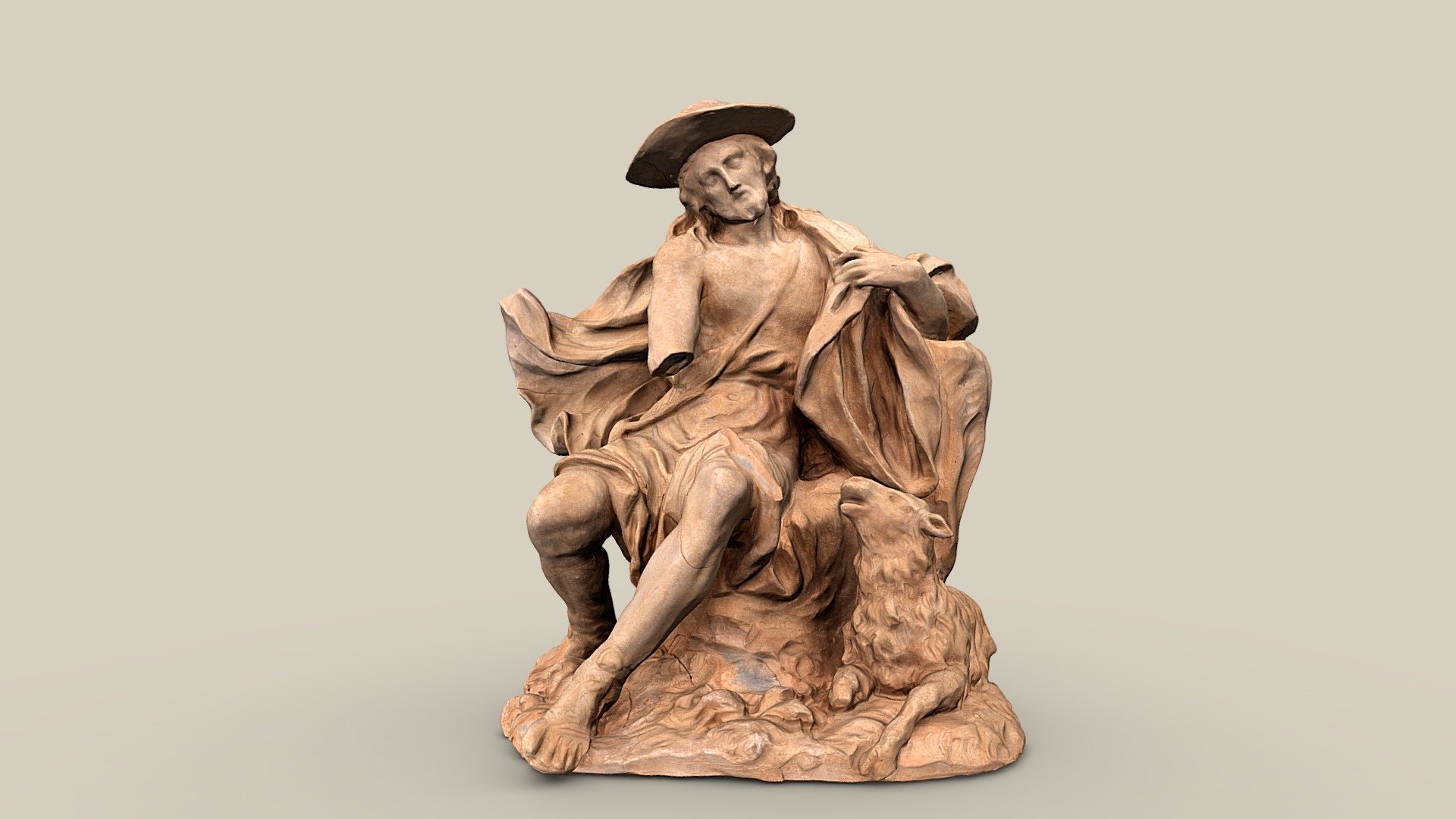 Christus als Guter Hirte — Sketchfab embed 3D viewer