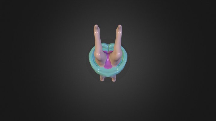 Anime Girl 3D Model