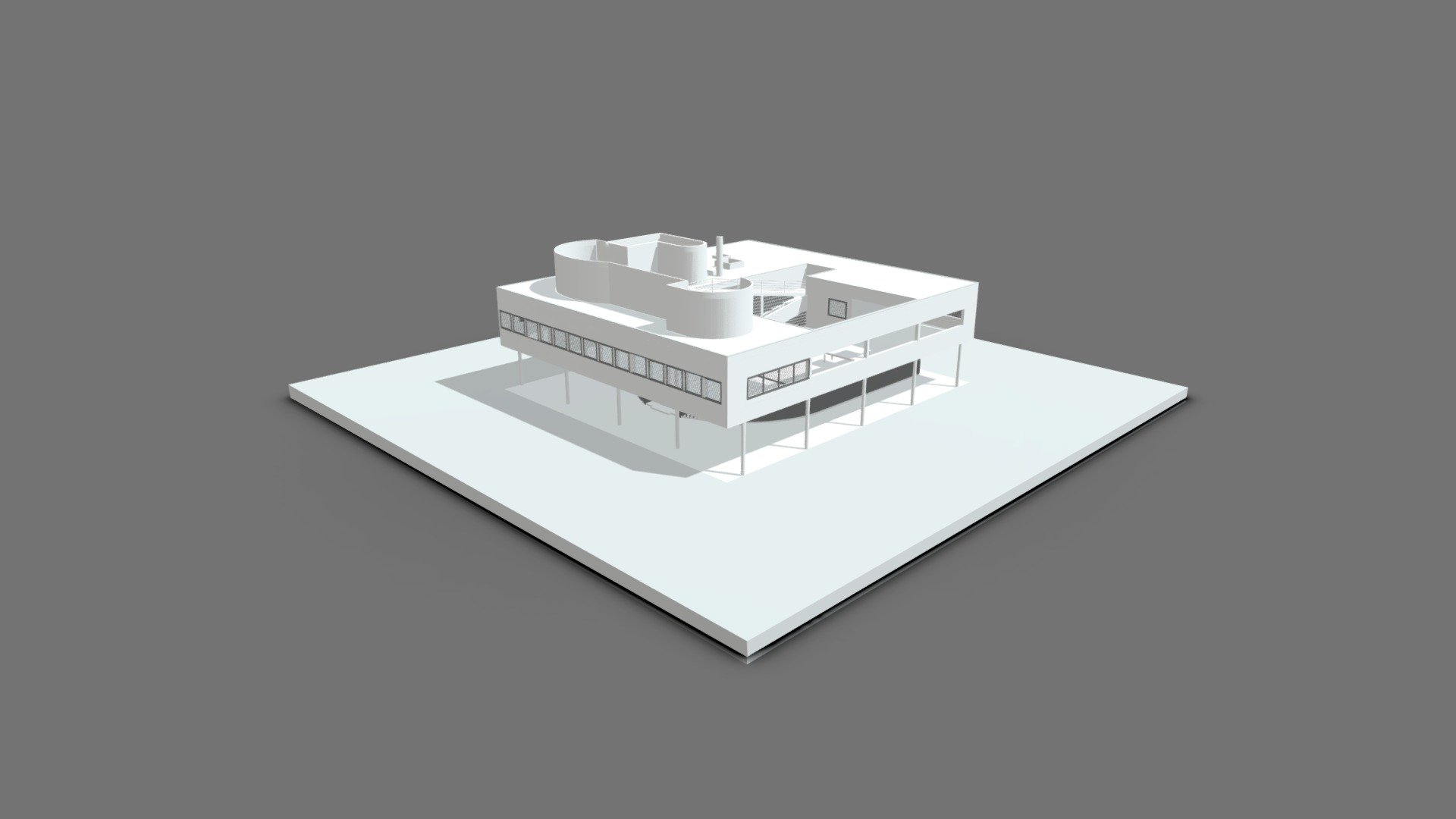 Villa Savoye / Le Corbusier - 3D model by assemblestudio [2421e81 ...