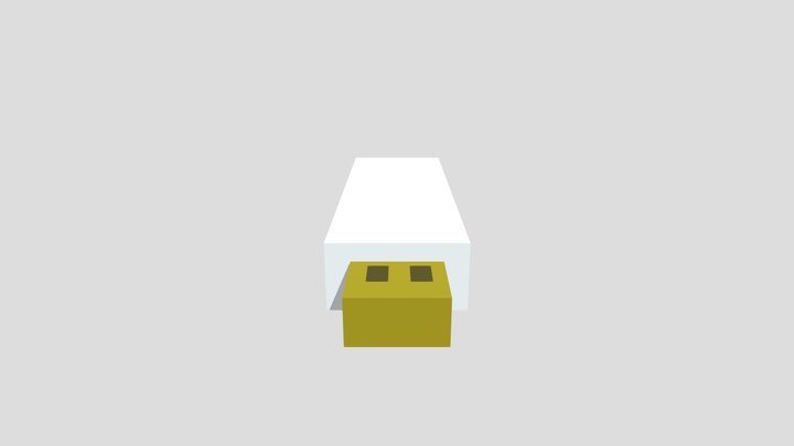 (low poly)USB drive 3D Model