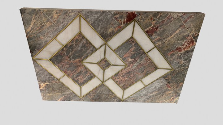 Granite floor tiles 3D Model