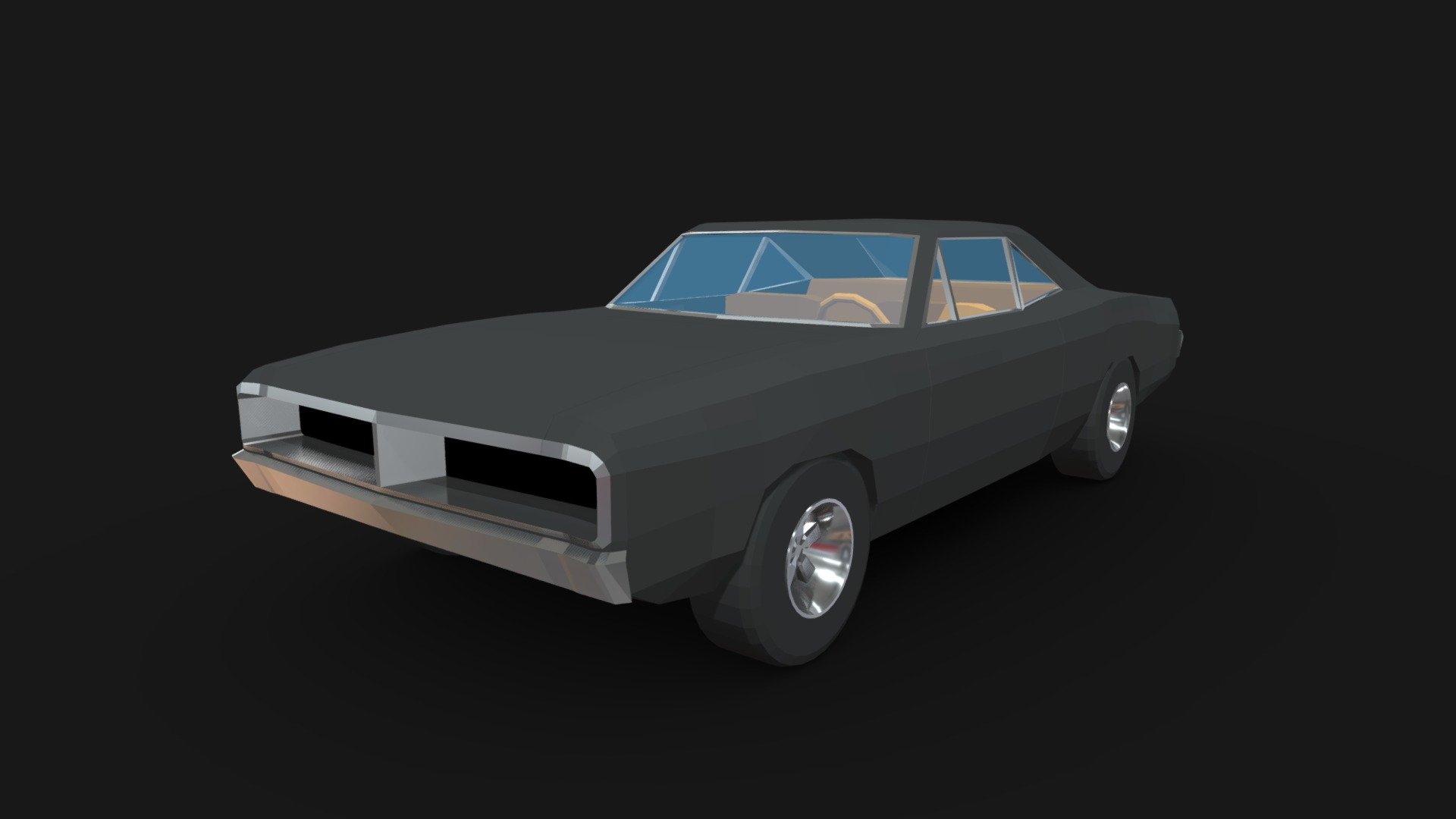 lowpoly Dodge Charger 1969 - Buy Royalty Free 3D model by Apokalips123  (@semarumov) [2426503]