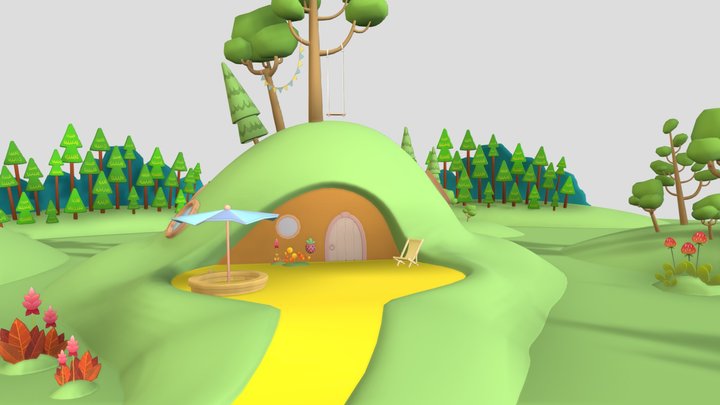 Мимимишки дом Лисички – Kostenloses 3D-Modell STL