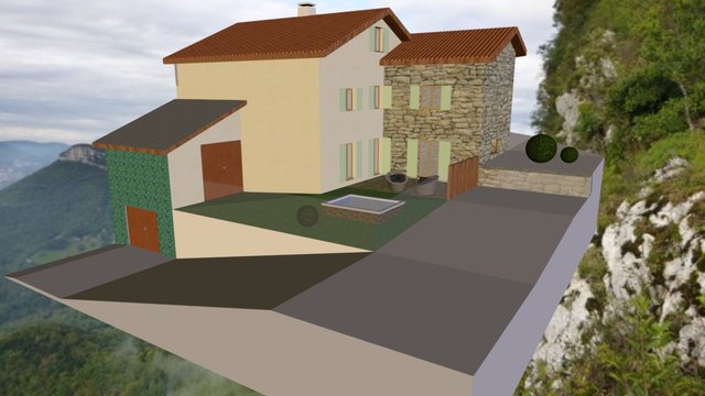 Projet BORRALLI : Modification toiture / pignons 3D Model