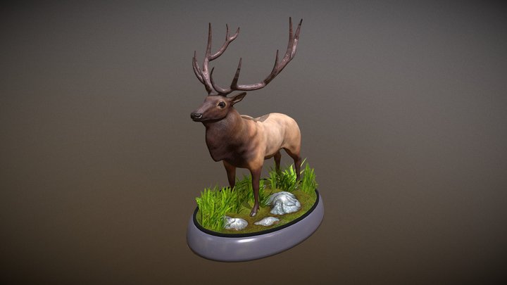 Elk 3D Model