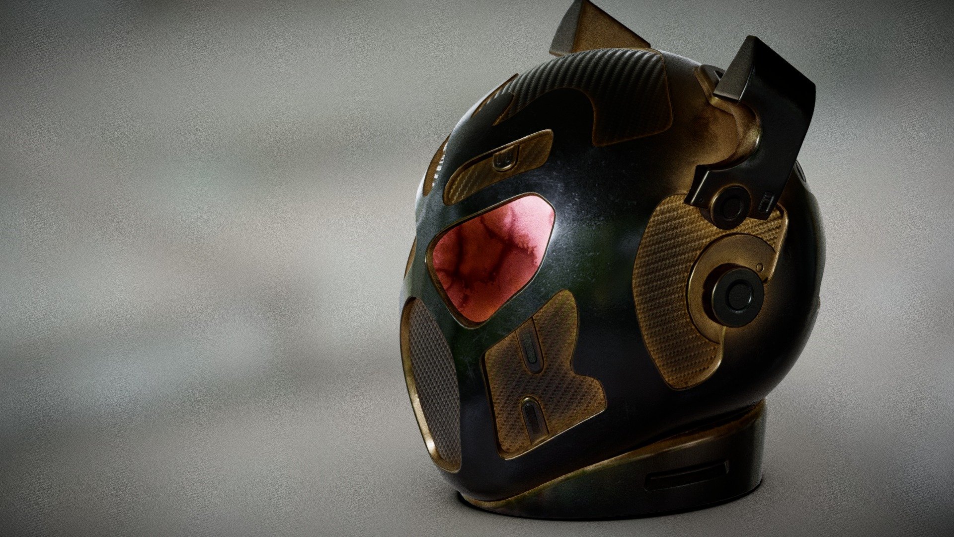 Bat robot head (v2) Download Free 3D model by 3DWorkbench [24295eb