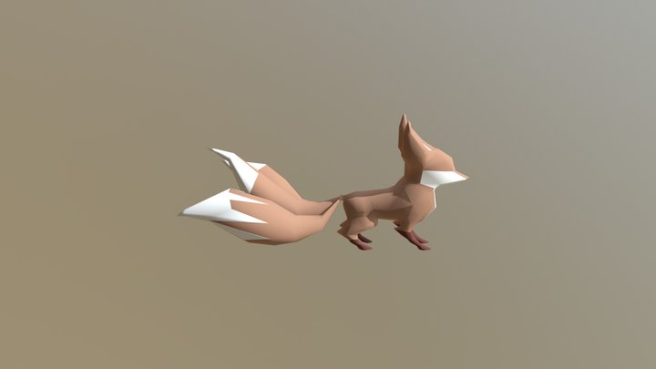 3 Tail FOX 3D Model