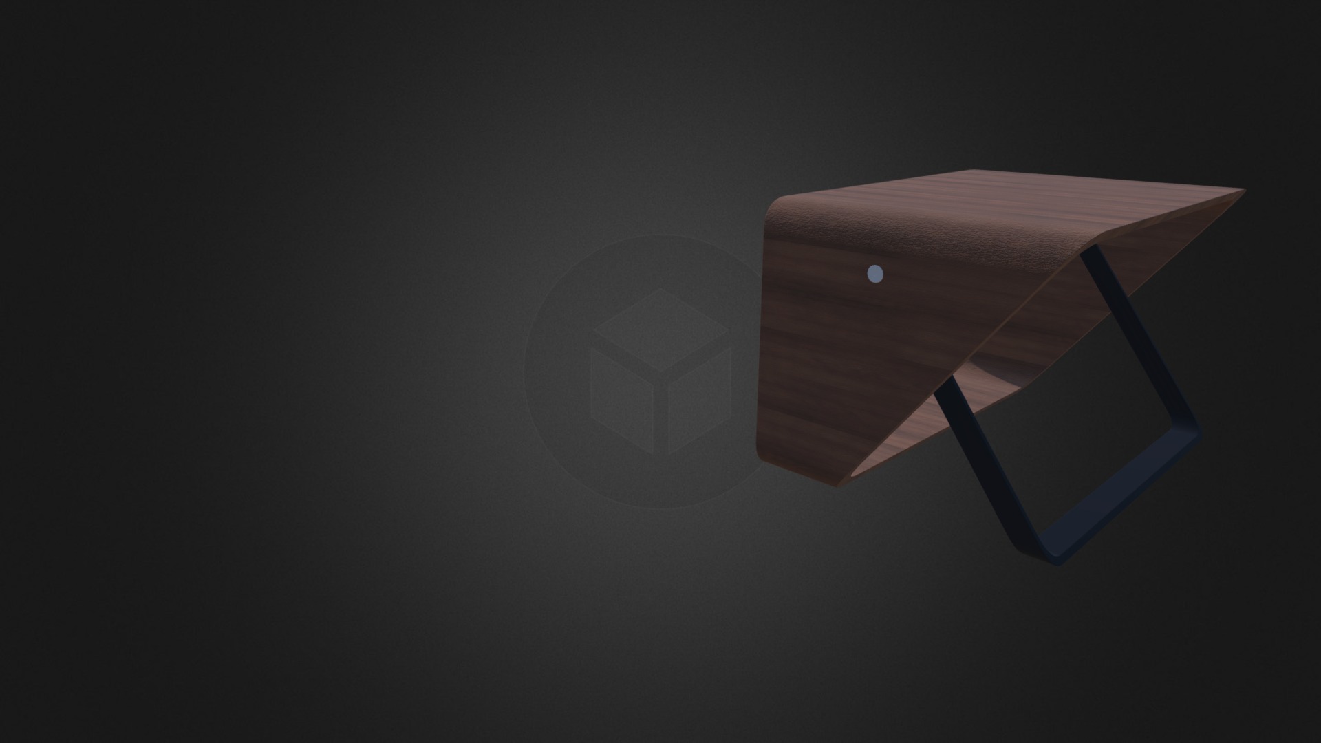 3D model Office Desk - This is a 3D model of the Office Desk. The 3D model is about a wooden box with a light inside.