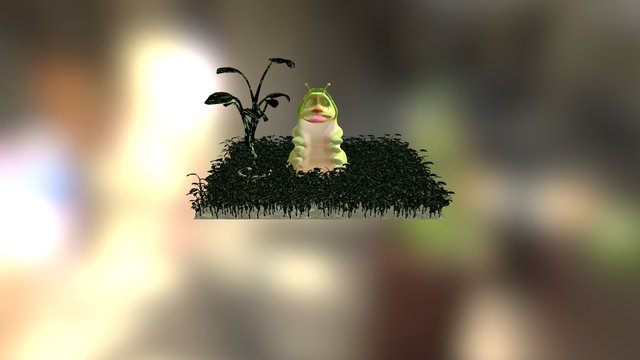 Catterpillar-animated-2 3D Model