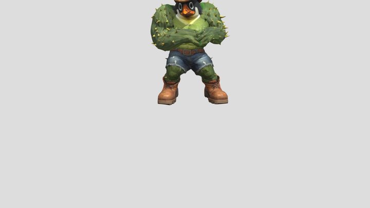 Penguineli Cactusini 3D Model