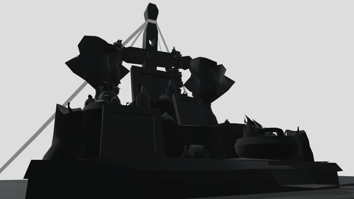 DAE 5 Finished Props - Eco-House 3D Model