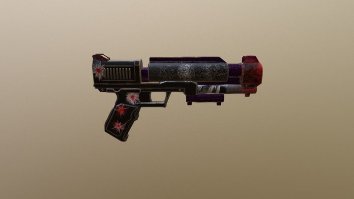 Space Gun 3D Model