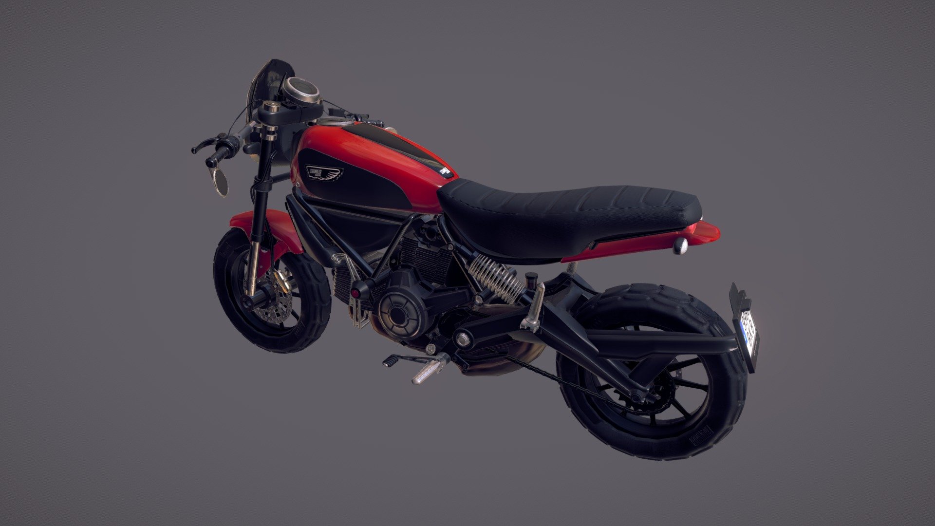 Ducati Scrambler Icon 3d Model By Sara Tamarit Saratamarit 242d157 Sketchfab