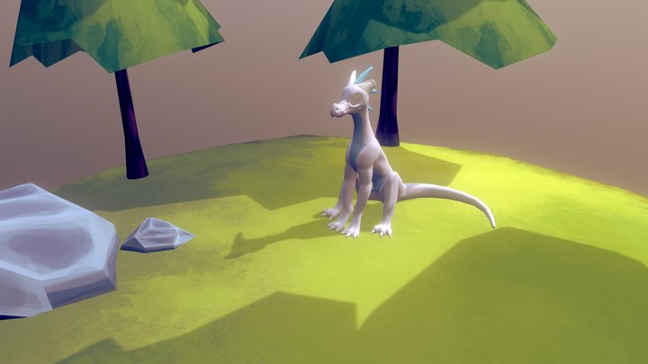 Sunset Drake 3D Model