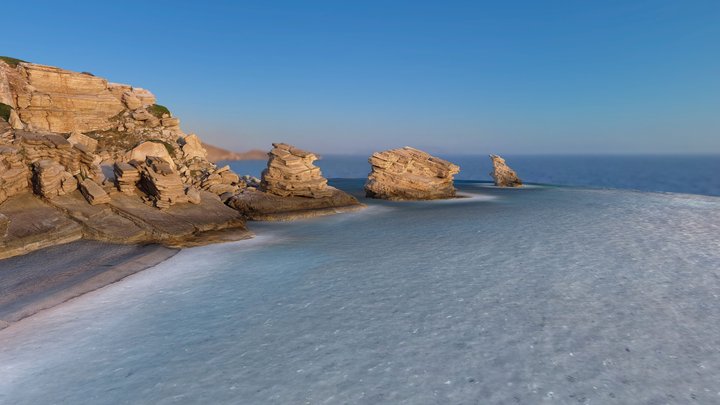 Triopetra Sunset Beach Rethimno Crete 3D Model