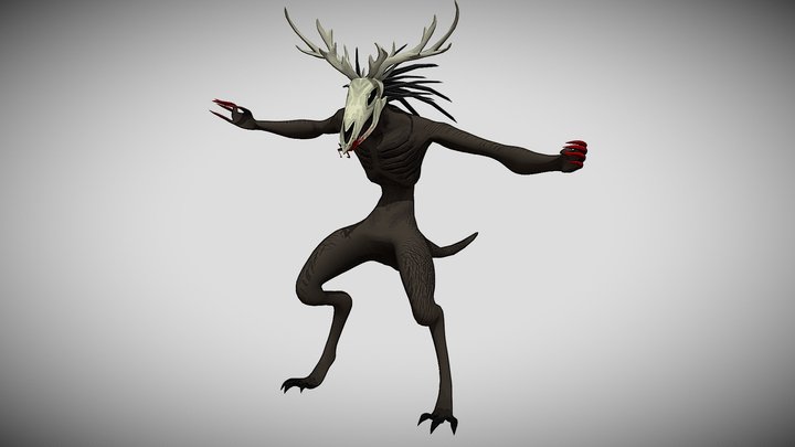 Wendigo Animation 3D Model