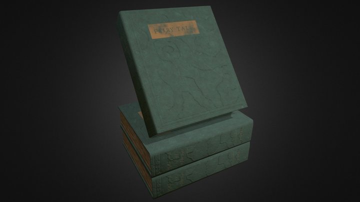 Thick old book (second variant) 3D Model
