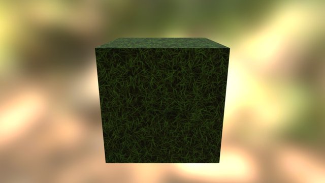 Procedural Game Grass 3D Model