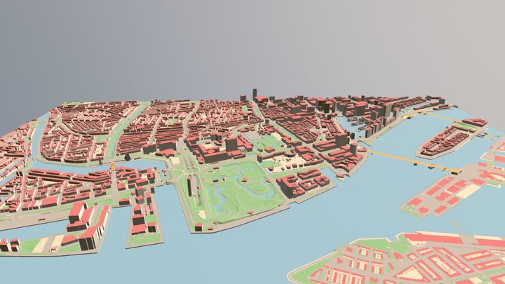 Rotterdam Obj 3D Model