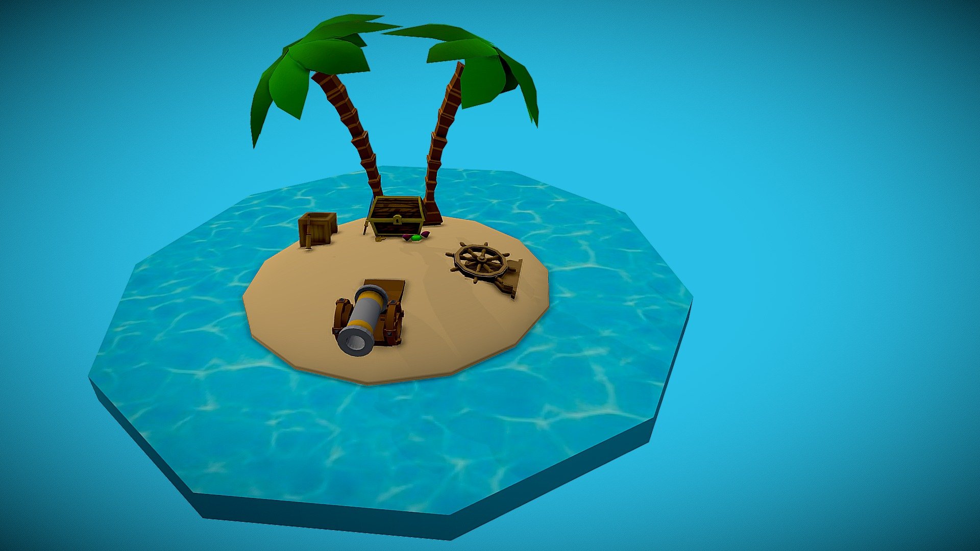 Pirate Island - 3D model by JamieBratovic [2430624] - Sketchfab